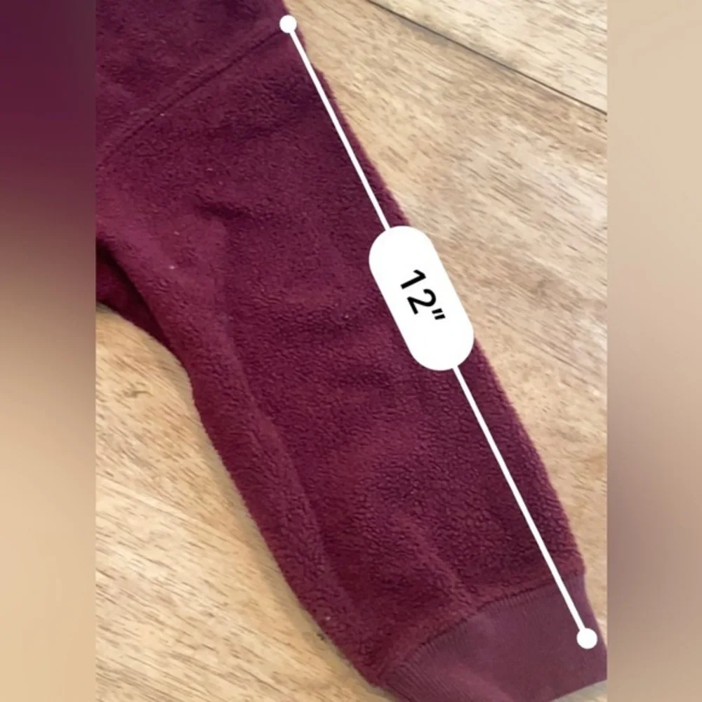 Vintage Baby Gap‎ 3xl 30-36 Month Maroon Graphic 100% Polyester Hoodie